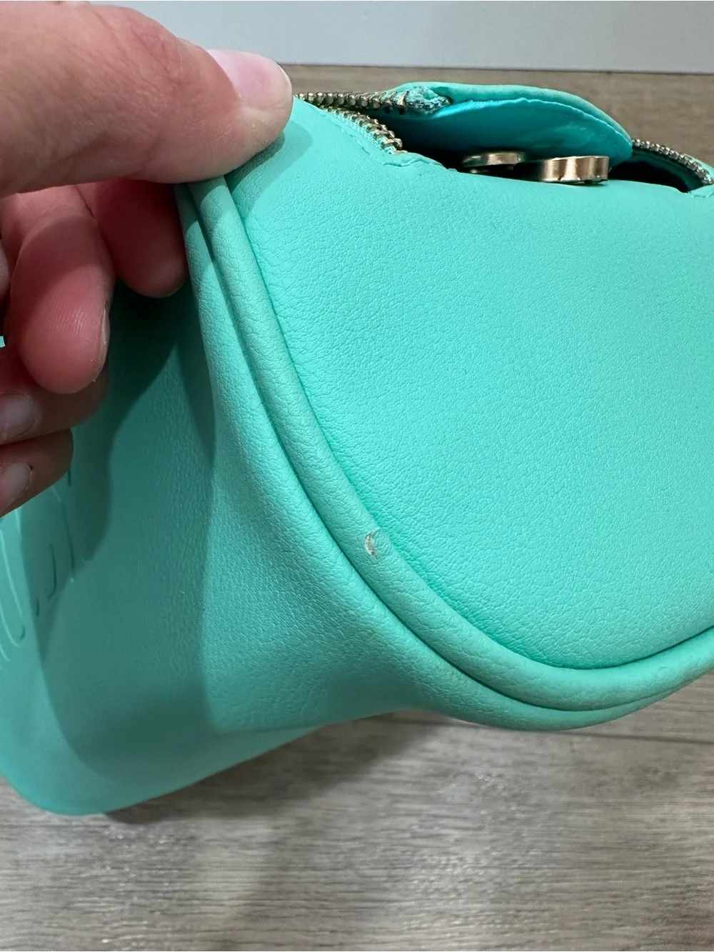 TRULY Signature vanity case mint Seafoam Double-Zip Cosmetic Case magnetic large